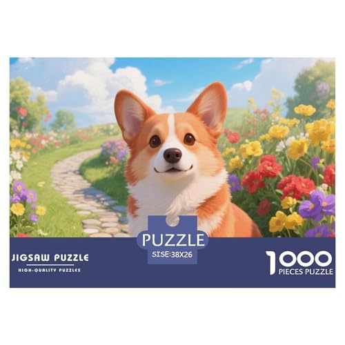 Corgi 1000 Teile Erwachsene Puzzle Premium Quality Herausforderung Spielzeug Animal Home Dekoration Klassische Lernspiel 38x26cm/1000pcs Corgi 1000 Teile Erwachsene Puzzle Premium Quality Herausforderung Spielzeug Animal Home Dekoration Klassische Lernspiel 38x26cm/1000pcs von XGASVBKWA