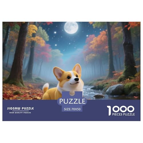 Corgi 1000 Teile Puzzle Home Dekoration Erwachsene Kinder Animal Herausforderung Game Klassische Lernspiel 70x50cm/1000pcs Corgi 1000 Teile Puzzle Home Dekoration Erwachsene Kinder Animal Herausforderung Game Klassische Lernspiel 70x50cm/1000pcs von XGASVBKWA