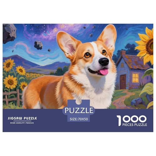 Corgi Puzzle 1000 Teile Premium Quality Erwachsene Kinder Animal Home Dekoration Klassische Lernspiel 70x50cm/1000pcs Corgi Puzzle 1000 Teile Premium Quality Erwachsene Kinder Animal Home Dekoration Klassische Lernspiel 70x50cm/1000pcs von XGASVBKWA