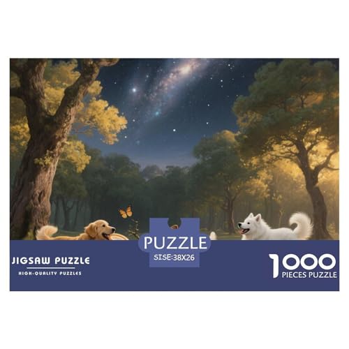 Cute Hunde Spielen und herumtollen 1000 Teile Erwachsene Puzzle Premium Quality Herausforderung Spielzeug Animal Herausforderung Game Impossible Game 38x26cm/1000pcs Cute Hunde Spielen und herumtollen 1000 Teile Erwachsene Puzzle Premium Quality Herausforderung Spielzeug Animal Herausforderung Game Impossible Game 38x26cm/1000pcs von XGASVBKWA