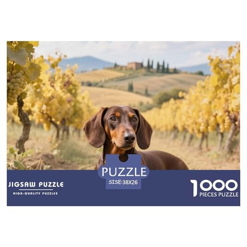 Dachshund 1000 Teile Puzzle Kinder Geschenk Lernspiel Animal Premium Quality Impossible Game 38x26cm/1000pcs Dachshund 1000 Teile Puzzle Kinder Geschenk Lernspiel Animal Premium Quality Impossible Game 38x26cm/1000pcs von XGASVBKWA