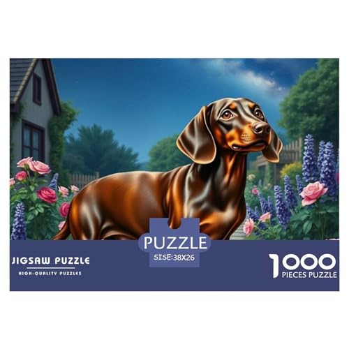 Dachshund 1000 Teile Puzzle Premium Quality Erwachsene Kinder Animal Herausforderung Game Klassische Lernspiel 38x26cm/1000pcs Dachshund 1000 Teile Puzzle Premium Quality Erwachsene Kinder Animal Herausforderung Game Klassische Lernspiel 38x26cm/1000pcs von XGASVBKWA