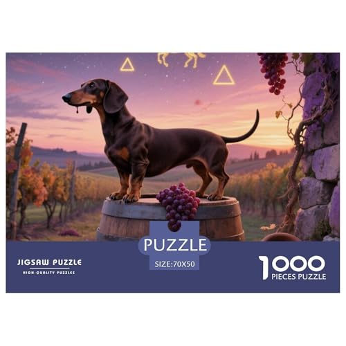 Dachshund 1000 Teile Puzzle Premium Quality Herausforderung Spielzeug Animal Herausforderung Game Klassische Lernspiel 70x50cm/1000pcs Dachshund 1000 Teile Puzzle Premium Quality Herausforderung Spielzeug Animal Herausforderung Game Klassische Lernspiel 70x50cm/1000pcs von XGASVBKWA