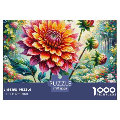 Dahlia 1000 Teile Puzzle Kinder Geschenk Lernspiel Plant Premium Quality Impossible Game 38x26cm/1000pcs Dahlia 1000 Teile Puzzle Kinder Geschenk Lernspiel Plant Premium Quality Impossible Game 38x26cm/1000pcs von XGASVBKWA