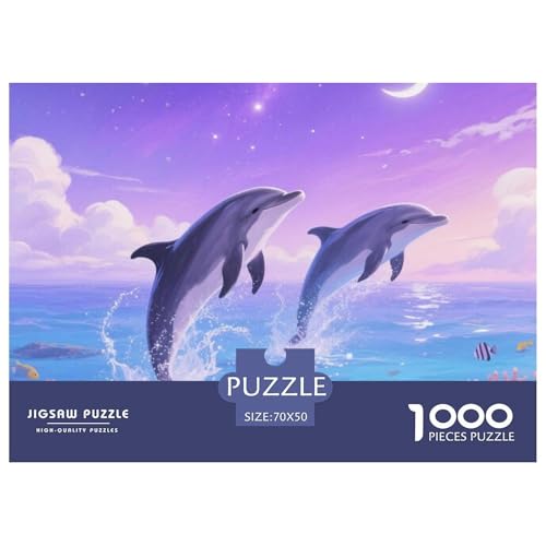 Delphin 1000 Teile Puzzle Premium Quality Erwachsene Kinder Animal Home Dekoration Impossible 70x50cm/1000pcs Delphin 1000 Teile Puzzle Premium Quality Erwachsene Kinder Animal Home Dekoration Impossible 70x50cm/1000pcs von XGASVBKWA