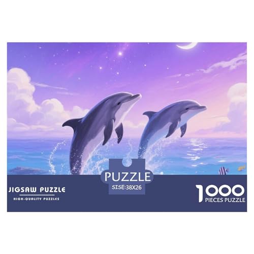 Delphin Puzzle 1000 Teile Premium Quality Erwachsene Kinder Animal Premium Quality Impossible Game 38x26cm/1000pcs Delphin Puzzle 1000 Teile Premium Quality Erwachsene Kinder Animal Premium Quality Impossible Game 38x26cm/1000pcs von XGASVBKWA