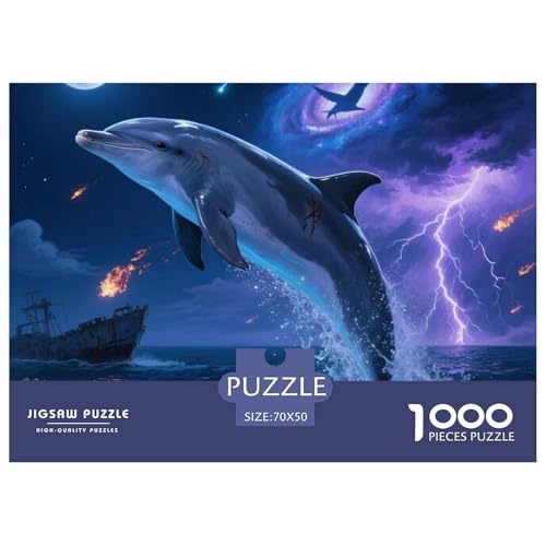 Delphin Puzzle 1000 Teile Premium Quality Lernspiel Animal Premium Quality Impossible Game 70x50cm/1000pcs Delphin Puzzle 1000 Teile Premium Quality Lernspiel Animal Premium Quality Impossible Game 70x50cm/1000pcs von XGASVBKWA