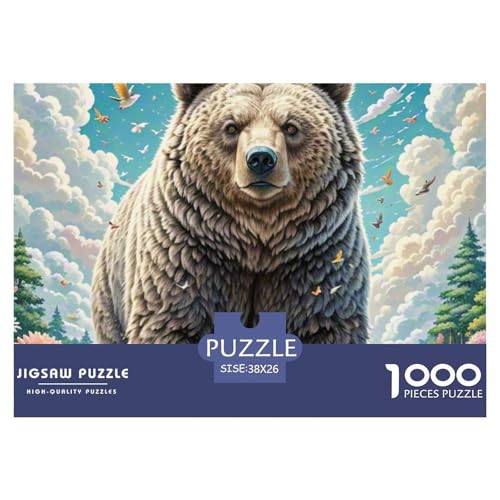 Der Bär 1000 Teile Erwachsene Puzzle Premium Quality Erwachsene Kinder Animal Premium Quality Impossible Game 38x26cm/1000pcs Der Bär 1000 Teile Erwachsene Puzzle Premium Quality Erwachsene Kinder Animal Premium Quality Impossible Game 38x26cm/1000pcs von XGASVBKWA