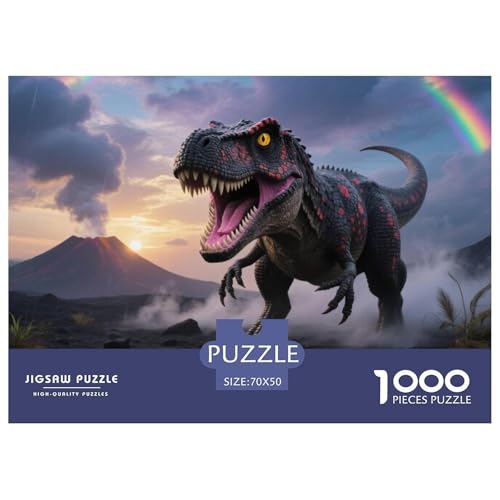 Der Tyrannosaurus Rex Puzzle 1000 Teile Premium Quality Erwachsene Kinder Animal Home Dekoration Klassische Lernspiel 70x50cm/1000pcs Der Tyrannosaurus Rex Puzzle 1000 Teile Premium Quality Erwachsene Kinder Animal Home Dekoration Klassische Lernspiel 70x50cm/1000pcs von XGASVBKWA