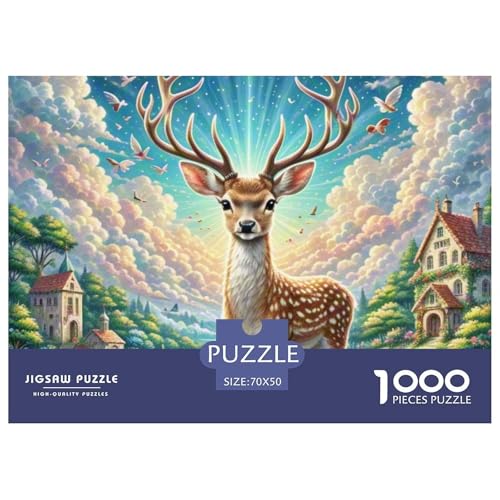 Der kleine Hirsch 1000 Teile Puzzle Home Dekoration Erwachsene Kinder Animal Herausforderung Game Klassische Lernspiel 70x50cm/1000pcs Der kleine Hirsch 1000 Teile Puzzle Home Dekoration Erwachsene Kinder Animal Herausforderung Game Klassische Lernspiel 70x50cm/1000pcs von XGASVBKWA