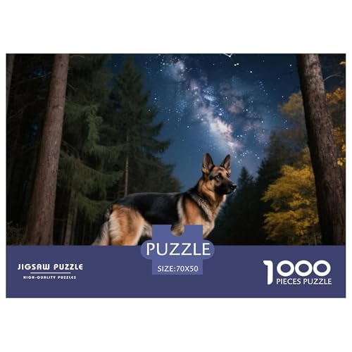 Deutscher Schäfer 1000 Teile Erwachsene Puzzle Premium Quality Herausforderung Spielzeug Animal Herausforderung Game Impossible Game 70x50cm/1000pcs Deutscher Schäfer 1000 Teile Erwachsene Puzzle Premium Quality Herausforderung Spielzeug Animal Herausforderung Game Impossible Game 70x50cm/1000pcs von XGASVBKWA