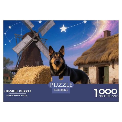 Deutscher Schäfer 1000 Teile Puzzle Kinder Geschenk Lernspiel Animal Premium Quality Impossible Game 38x26cm/1000pcs Deutscher Schäfer 1000 Teile Puzzle Kinder Geschenk Lernspiel Animal Premium Quality Impossible Game 38x26cm/1000pcs von XGASVBKWA