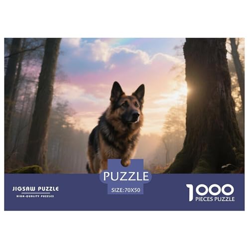 Deutscher Schäfer 1000 Teile Puzzle Premium Quality Erwachsene Kinder Animal Home Dekoration Impossible 70x50cm/1000pcs Deutscher Schäfer 1000 Teile Puzzle Premium Quality Erwachsene Kinder Animal Home Dekoration Impossible 70x50cm/1000pcs von XGASVBKWA