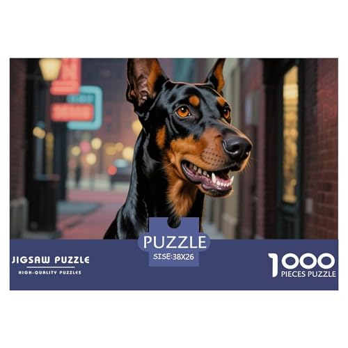 Doberman 1000 Teile Puzzle Home Dekoration Lernspiel Animal Premium Quality Klassische Lernspiel 38x26cm/1000pcs Doberman 1000 Teile Puzzle Home Dekoration Lernspiel Animal Premium Quality Klassische Lernspiel 38x26cm/1000pcs von XGASVBKWA
