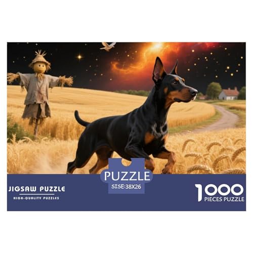 Doberman 1000 Teile Puzzle Premium Quality Erwachsene Kinder Animal Home Dekoration Impossible Game 38x26cm/1000pcs Doberman 1000 Teile Puzzle Premium Quality Erwachsene Kinder Animal Home Dekoration Impossible Game 38x26cm/1000pcs von XGASVBKWA