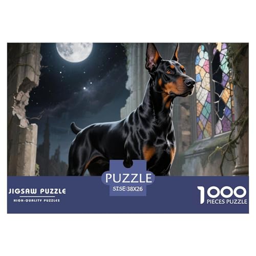 Doberman 1000 Teile Puzzle Premium Quality Erwachsene Kinder Animal Premium Quality Klassische Lernspiel 38x26cm/1000pcs Doberman 1000 Teile Puzzle Premium Quality Erwachsene Kinder Animal Premium Quality Klassische Lernspiel 38x26cm/1000pcs von XGASVBKWA