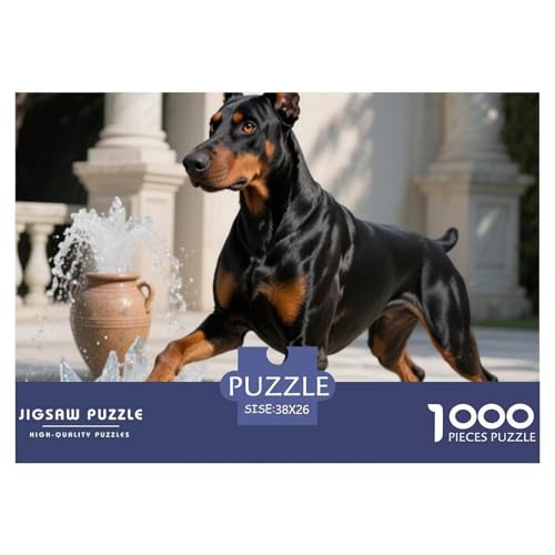 Doberman Puzzle 1000 Teile Premium Quality Erwachsene Kinder Animal Premium Quality Klassische Lernspiel 38x26cm/1000pcs Doberman Puzzle 1000 Teile Premium Quality Erwachsene Kinder Animal Premium Quality Klassische Lernspiel 38x26cm/1000pcs von XGASVBKWA