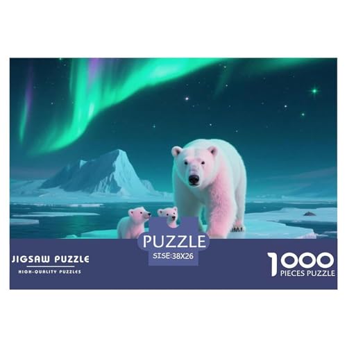 Eisbär 1000 Teile Erwachsene Puzzle Premium Quality Herausforderung Spielzeug Animal Herausforderung Game Impossible Game 38x26cm/1000pcs Eisbär 1000 Teile Erwachsene Puzzle Premium Quality Herausforderung Spielzeug Animal Herausforderung Game Impossible Game 38x26cm/1000pcs von XGASVBKWA