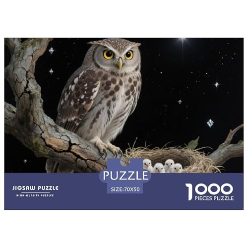 Eule 1000 Teile Erwachsene Puzzle Premium Quality Erwachsene Kinder Animal Home Dekoration Klassische Lernspiel 70x50cm/1000pcs Eule 1000 Teile Erwachsene Puzzle Premium Quality Erwachsene Kinder Animal Home Dekoration Klassische Lernspiel 70x50cm/1000pcs von XGASVBKWA