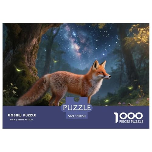 Fuchs 1000 Teile Puzzle Home Dekoration Lernspiel Animal Premium Quality Klassische Lernspiel 70x50cm/1000pcs von XGASVBKWA