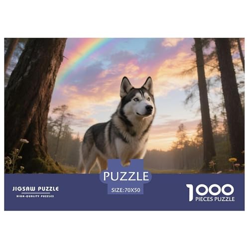 Husky Puzzle 1000 Teile Premium Quality Erwachsene Kinder Animal Home Dekoration Klassische Lernspiel 70x50cm/1000pcs Husky Puzzle 1000 Teile Premium Quality Erwachsene Kinder Animal Home Dekoration Klassische Lernspiel 70x50cm/1000pcs von XGASVBKWA