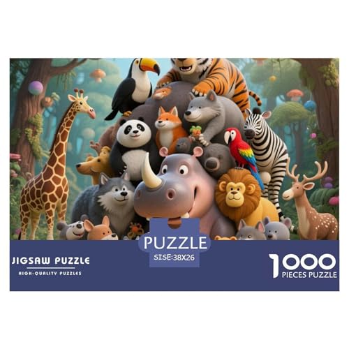 Jungle Animal Gathering 1000 Teile Erwachsene Puzzle Premium Quality Herausforderung Spielzeug Animal Home Dekoration Klassische Lernspiel 38x26cm/1000pcs Jungle Animal Gathering 1000 Teile Erwachsene Puzzle Premium Quality Herausforderung Spielzeug Animal Home Dekoration Klassische Lernspiel 38x26cm/1000pcs von XGASVBKWA