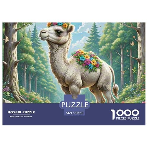 Kamel 1000 Teile Erwachsene Puzzle Premium Quality Erwachsene Kinder Animal Premium Quality Klassische Lernspiel 70x50cm/1000pcs Kamel 1000 Teile Erwachsene Puzzle Premium Quality Erwachsene Kinder Animal Premium Quality Klassische Lernspiel 70x50cm/1000pcs von XGASVBKWA