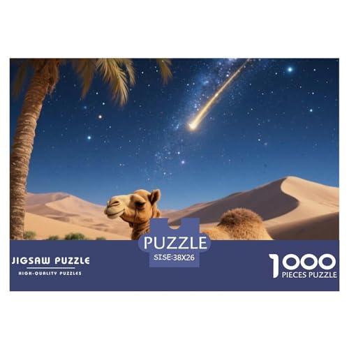 Kamel 1000 Teile Puzzle Premium Quality Erwachsene Kinder Animal Home Dekoration Impossible 38x26cm/1000pcs Kamel 1000 Teile Puzzle Premium Quality Erwachsene Kinder Animal Home Dekoration Impossible 38x26cm/1000pcs von XGASVBKWA