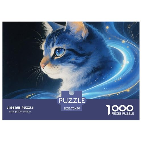 Katze 1000 Teile Puzzle Home Dekoration Erwachsene Kinder Animal Herausforderung Game Klassische Lernspiel 70x50cm/1000pcs Katze 1000 Teile Puzzle Home Dekoration Erwachsene Kinder Animal Herausforderung Game Klassische Lernspiel 70x50cm/1000pcs von XGASVBKWA