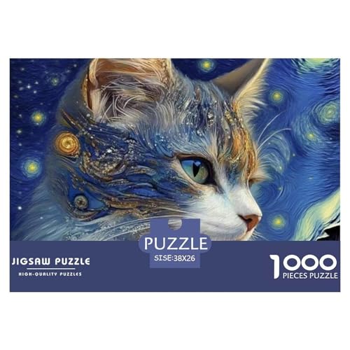 Katze 1000 Teile Puzzle Home Dekoration Lernspiel Animal Premium Quality Impossible Game 38x26cm/1000pcs Katze 1000 Teile Puzzle Home Dekoration Lernspiel Animal Premium Quality Impossible Game 38x26cm/1000pcs von XGASVBKWA