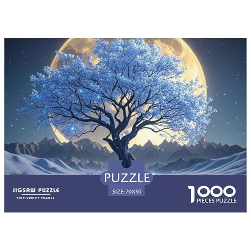 Kirschblüten unter dem Mond 1000 Teile Puzzle Premium Quality Herausforderung Spielzeug Plant Herausforderung Game Klassische Lernspiel 70x50cm/1000pcs Kirschblüten unter dem Mond 1000 Teile Puzzle Premium Quality Herausforderung Spielzeug Plant Herausforderung Game Klassische Lernspiel 70x50cm/1000pcs von XGASVBKWA