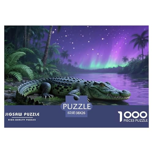 Krokodil 1000 Teile Puzzle Home Dekoration Lernspiel Animal Premium Quality Klassische Lernspiel 38x26cm/1000pcs Krokodil 1000 Teile Puzzle Home Dekoration Lernspiel Animal Premium Quality Klassische Lernspiel 38x26cm/1000pcs von XGASVBKWA