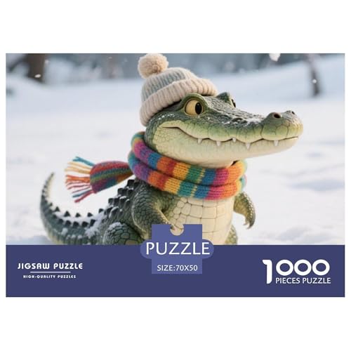 Krokodil Puzzle 1000 Teile Premium Quality Lernspiel Animal Premium Quality Impossible Game 70x50cm/1000pcs Krokodil Puzzle 1000 Teile Premium Quality Lernspiel Animal Premium Quality Impossible Game 70x50cm/1000pcs von XGASVBKWA