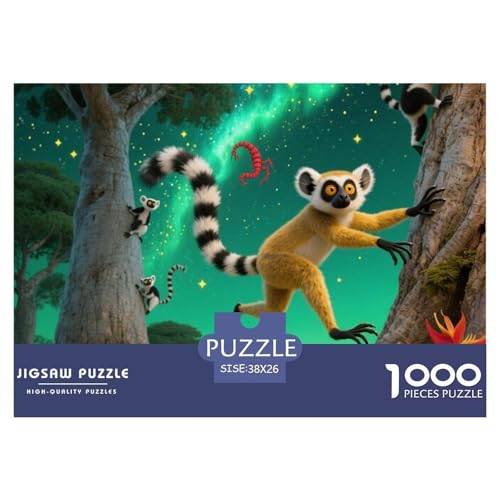 Lemur 1000 Teile Puzzle Premium Quality Erwachsene Kinder Animal Premium Quality Impossible Game 38x26cm/1000pcs Lemur 1000 Teile Puzzle Premium Quality Erwachsene Kinder Animal Premium Quality Impossible Game 38x26cm/1000pcs von XGASVBKWA