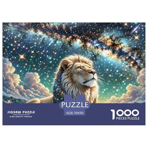 Löwen Puzzle 1000 Teile Premium Quality Erwachsene Kinder Animal Herausforderung Game Impossible Game 70x50cm/1000pcs Löwen Puzzle 1000 Teile Premium Quality Erwachsene Kinder Animal Herausforderung Game Impossible Game 70x50cm/1000pcs von XGASVBKWA