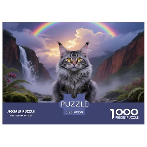 Maine Coon 1000 Teile Puzzle Home Dekoration Erwachsene Kinder Animal Herausforderung Game Klassische Lernspiel 70x50cm/1000pcs Maine Coon 1000 Teile Puzzle Home Dekoration Erwachsene Kinder Animal Herausforderung Game Klassische Lernspiel 70x50cm/1000pcs von XGASVBKWA