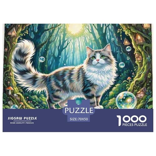 Maine Coon 1000 Teile Puzzle Home Dekoration Lernspiel Animal Premium Quality Klassische Lernspiel 70x50cm/1000pcs Maine Coon 1000 Teile Puzzle Home Dekoration Lernspiel Animal Premium Quality Klassische Lernspiel 70x50cm/1000pcs von XGASVBKWA