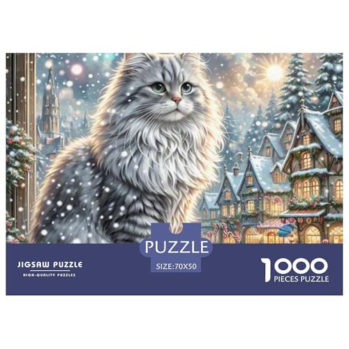 Maine Coon 1000 Teile Puzzle Home Dekoration Lernspiel Animal Premium Quality Klassische Lernspiel 70x50cm/1000pcs Maine Coon 1000 Teile Puzzle Home Dekoration Lernspiel Animal Premium Quality Klassische Lernspiel 70x50cm/1000pcs von XGASVBKWA
