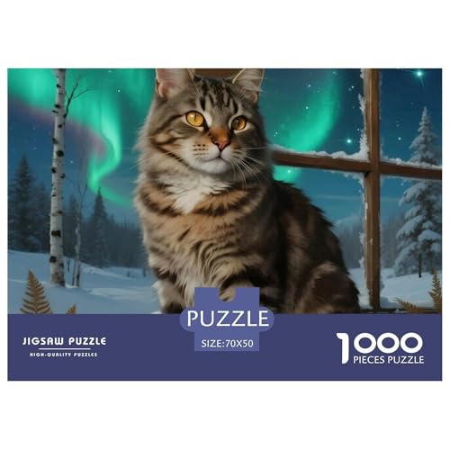 Maine Coon 1000 Teile Puzzle Kinder Geschenk Erwachsene Kinder Animal Herausforderung Game Impossible 70x50cm/1000pcs Maine Coon 1000 Teile Puzzle Kinder Geschenk Erwachsene Kinder Animal Herausforderung Game Impossible 70x50cm/1000pcs von XGASVBKWA