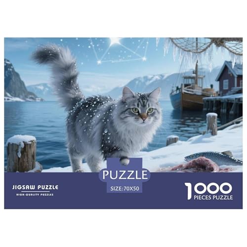 Maine Coon 1000 Teile Puzzle Premium Quality Herausforderung Spielzeug Animal Herausforderung Game Klassische Lernspiel 70x50cm/1000pcs Maine Coon 1000 Teile Puzzle Premium Quality Herausforderung Spielzeug Animal Herausforderung Game Klassische Lernspiel 70x50cm/1000pcs von XGASVBKWA