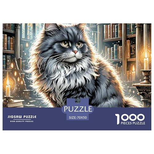 Maine Coon Puzzle 1000 Teile Premium Quality Erwachsene Kinder Animal Home Dekoration Klassische Lernspiel 70x50cm/1000pcs Maine Coon Puzzle 1000 Teile Premium Quality Erwachsene Kinder Animal Home Dekoration Klassische Lernspiel 70x50cm/1000pcs von XGASVBKWA