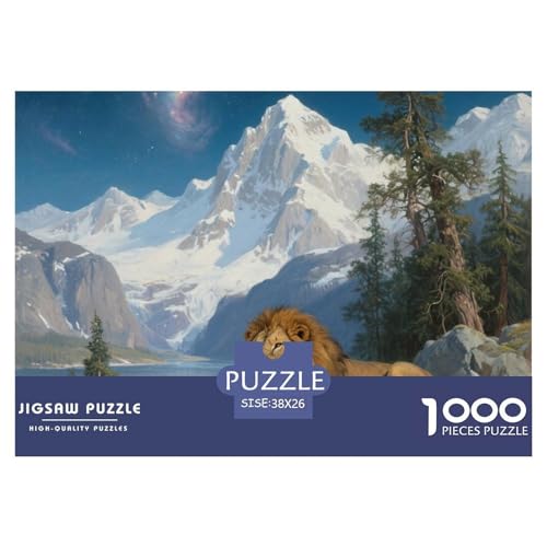 Male Löwen Puzzle 1000 Teile Premium Quality Erwachsene Kinder Animal Herausforderung Game Impossible Game 38x26cm/1000pcs Male Löwen Puzzle 1000 Teile Premium Quality Erwachsene Kinder Animal Herausforderung Game Impossible Game 38x26cm/1000pcs von XGASVBKWA