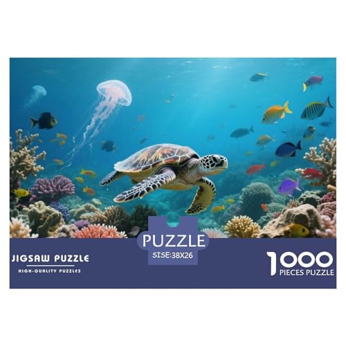 Meeresschildkröte 1000 Teile Puzzle Kinder Geschenk Lernspiel Animal Premium Quality Impossible Game 38x26cm/1000pcs Meeresschildkröte 1000 Teile Puzzle Kinder Geschenk Lernspiel Animal Premium Quality Impossible Game 38x26cm/1000pcs von XGASVBKWA