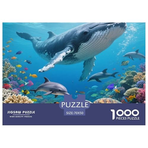 Meerestier 1000 Teile Puzzle Premium Quality Erwachsene Kinder Animal Home Dekoration Impossible 70x50cm/1000pcs Meerestier 1000 Teile Puzzle Premium Quality Erwachsene Kinder Animal Home Dekoration Impossible 70x50cm/1000pcs von XGASVBKWA