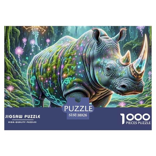 Nashörner 1000 Teile Puzzle Home Dekoration Lernspiel Animal Premium Quality Impossible Game 38x26cm/1000pcs Nashörner 1000 Teile Puzzle Home Dekoration Lernspiel Animal Premium Quality Impossible Game 38x26cm/1000pcs von XGASVBKWA