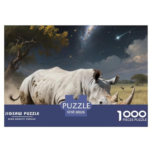 Nashörner Puzzle 1000 Teile Premium Quality Erwachsene Kinder Animal Premium Quality Impossible Game 38x26cm/1000pcs Nashörner Puzzle 1000 Teile Premium Quality Erwachsene Kinder Animal Premium Quality Impossible Game 38x26cm/1000pcs von XGASVBKWA