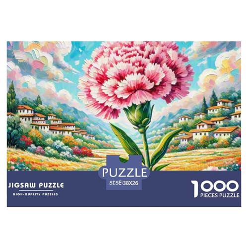 Nelken Puzzle 1000 Teile Premium Quality Erwachsene Kinder Plant Home Dekoration Klassische Lernspiel 38x26cm/1000pcs von XGASVBKWA
