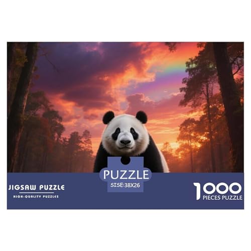 Panda Puzzle 1000 Teile Premium Quality Erwachsene Kinder Animal Premium Quality Klassische Lernspiel 38x26cm/1000pcs Panda Puzzle 1000 Teile Premium Quality Erwachsene Kinder Animal Premium Quality Klassische Lernspiel 38x26cm/1000pcs von XGASVBKWA