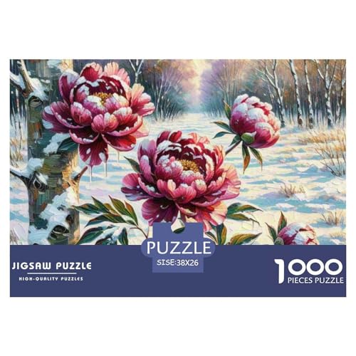 Peony Blume Puzzle 1000 Teile Premium Quality Erwachsene Kinder Plant Premium Quality Impossible Game 38x26cm/1000pcs Peony Blume Puzzle 1000 Teile Premium Quality Erwachsene Kinder Plant Premium Quality Impossible Game 38x26cm/1000pcs von XGASVBKWA