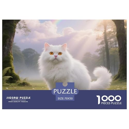 Persische Katze Puzzle 1000 Teile Premium Quality Erwachsene Kinder Animal Premium Quality Klassische Lernspiel 70x50cm/1000pcs Persische Katze Puzzle 1000 Teile Premium Quality Erwachsene Kinder Animal Premium Quality Klassische Lernspiel 70x50cm/1000pcs von XGASVBKWA
